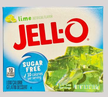 Jell-O Lime ohne Zucker